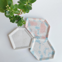 OCHI trinket trays set - blue&pink